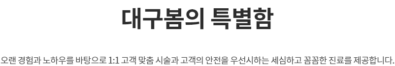 대구봄의 특별함